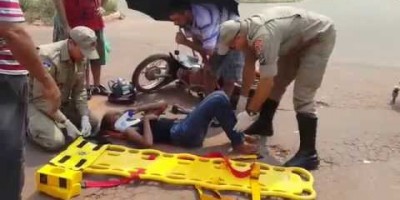 Acidente de trânsito na Avenida Porto Velho com Rua Jaguaribe