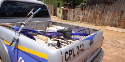 São Francisco do Guaporé - homem é preso com bicicleta furtada.
