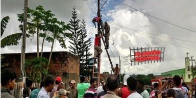 Ouro Preto: homem morre eletrocutado em poste - IMAGENS FORTES