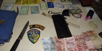 Rolim de Moura – Em menos de 1 hora Polícia Militar esclarece roubo, recupera objetos e detém dois suspeitos.