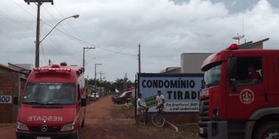 Rolim de Moura –  Princípio de incêndio em residência no condomínio Tiradentes