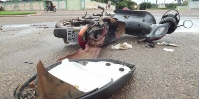 Rolim de Moura – Acidente de trânsito na rua Jaguaribe