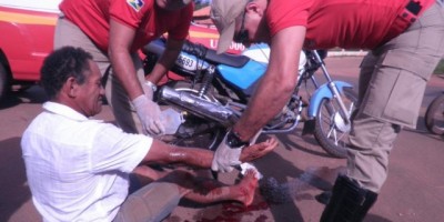 Rolim de Moura –  Acidente de trânsito deixa uma pessoa ferida no bairro Cidade Alta