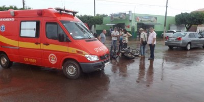 Rolim de Moura –  Moto bate em carro na Av. Rio Madeira próximo ao hospital