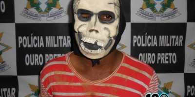 Ouro Preto - Homem mascarado rouba moto e é detido por populares