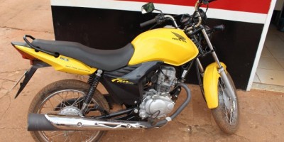 Rolim de Moura – Motocicleta que havia sido furtada é encontrada no Loteamento Esplanada