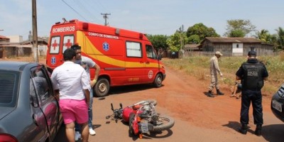 Rolim de Moura –  Acidente de trânsito no bairro Boa Esperança