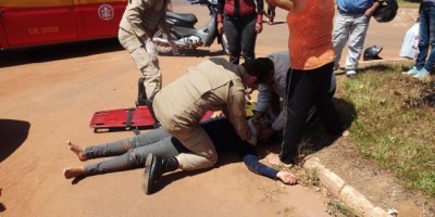 Rolim de Moura –  Acidente de trânsito no cruzamento da Avenida Porto Velho com Rua Barão de Melgaço