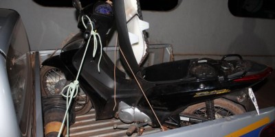Rolim de Moura – Moto que tinha sido furtada de dentro de uma residência é encontrada pela PM