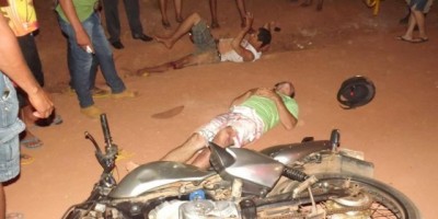 Rolim de Moura –  Acidente de trânsito envolvendo duas motocicletas no bairro Beira Rio