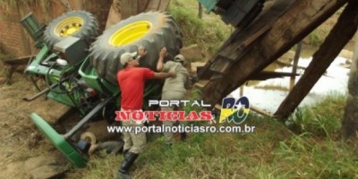 CACOAL -  Trabalhador morre esmagado por trator 