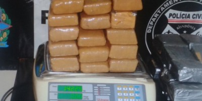 Ariquemes - Denarc realiza “Operação Falcão 1”, apreende 45 kg de maconha e prende acusado por tráfico de drogas.