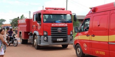 Rolim de Moura –  Princípio de incêndio mobiliza Corpo de Bombeiros