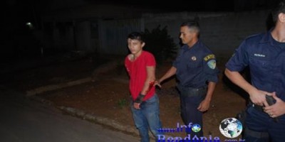 Santa Luzia: Motoqueiro de Rolim de Moura colide contra viatura da Polícia Militar