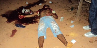 Nova Brasilândia –  Desentendimento em bar termina em morte - IMAGENS FORTES