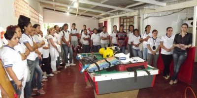 Rolim de Moura –  Alunos do curso de técnico em enfermagem visitam quartel do Corpo de Bombeiros