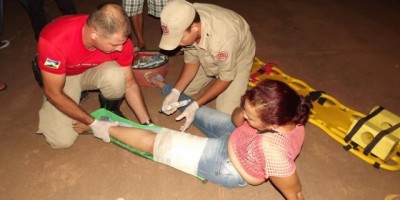 Rolim de Moura –  Colisão entre motociclista e ciclista deixa uma pessoa ferida