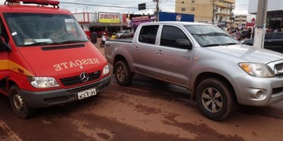 Rolim de Moura – Dois acidentes de trânsito no centro da cidade