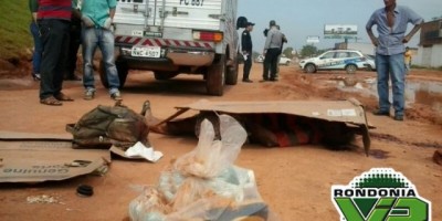 PORTO VELHO - Idoso morre atropelado por um trator nas obras da rua da beira 