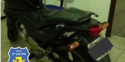 Pimenta Bueno :Polícia Militar age rápido, prende ladrões e recupera motocicleta roubada 