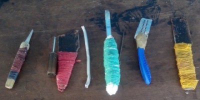 Santa Luzia – Policia Civil recapturam dois foragidos da cadeia dentro de um sofá e Agentes Penitenciários fazem revista surpresa e encontram armas artesanais