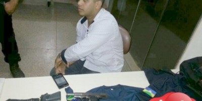 Porto Velho – Homem é preso se passando por PM com Pistola 9mm e fardamento