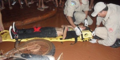 Rolim de Moura –  Colisão entre moto e bicicleta resulta em uma criança ferida