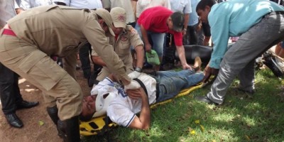 Rolim de Moura – Em acidente de trânsito, homem e esposa grávida ficam feridos