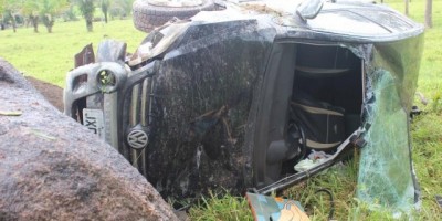 Santa Luzia –  Em menos de uma semana, mais um veículo capota na RO-383