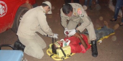 Rolim de Moura –  Carro se choca contra ciclista no Centro da cidade