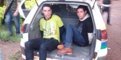 São Francisco do Guaporé - Policia Militar e Civil prendem assaltantes de estabelecimento comercial