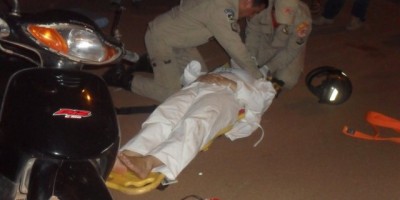 Rolim de Moura –  Duas pessoas ficam feridas em acidente de trânsito envolvendo motocicletas