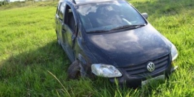 Santa Luzia: Motorista perde o controle do veículo na RO 383