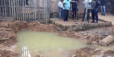 Ji-Paraná – Criança morre afogada em buraco feito pela CAERD
