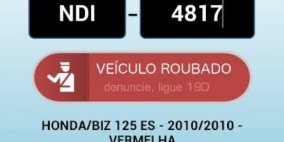 Rolim de Moura – Utilidade Pública: Moto roubada no centro da cidade