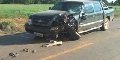 Rolim de Moura –  Motociclista morre após colidir frontalmente contra caminhonete