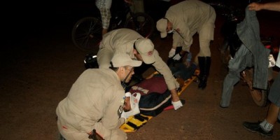 Rolim de Moura –  Acidente de trânsito envolvendo carro e moto deixa uma pessoa ferida