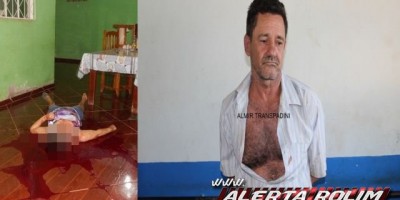 Rolim de Moura – Marido mata a esposa degolada por motivos de ciúmes e horas depois é preso pela PM