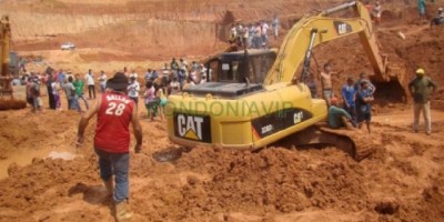 Desmoronamento mata três garimpeiros no Bom Futuro