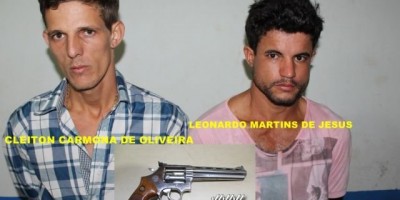 Rolim de Moura – Dois homens são presos pela PM no centro da cidade com arma de fogo e drogas