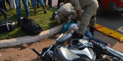 Rolim de Moura – Colisão envolvendo duas motocicletas no centro