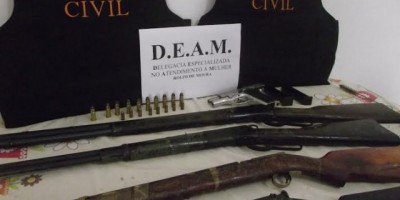 Rolim de Moura –  Polícia Civil realiza apreensão de armas 