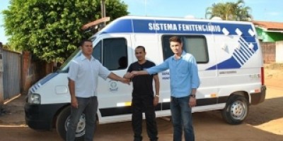 Santa Luzia – Vereador Nei Entrega Viatura ao presidio 