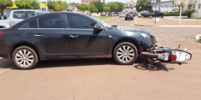 Rolim de Moura –  Dois acidentes de trânsito envolvendo carro e moto