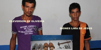 Rolim de Moura – Ladrões são presos em flagrante pela PM após furtarem uma residência no centro da cidade