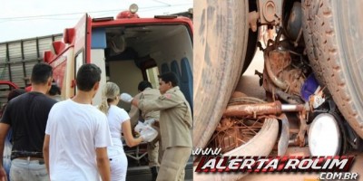 Rolim de Moura – Motociclista tem perna esmagada em grave acidente de trânsito 