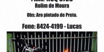 Utilidade Pública -  Motocicleta roubada