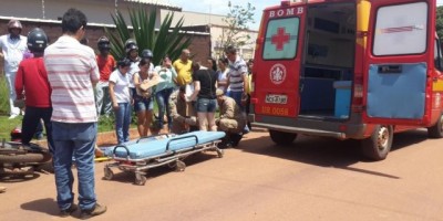 Rolim de Moura –  Acidente de trânsito no bairro Planalto deixa mãe e filha feridas