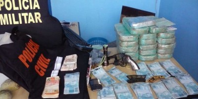 Alta Floresta – Quase 18 kg de drogas, arma de fogo e dinheiro são apreendidos pela Polícia em “Operação Brasil Integrado”