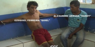 Rolim de Moura – Dupla de ladrões presos em flagrante pela PM, após furtar e arrombar residência